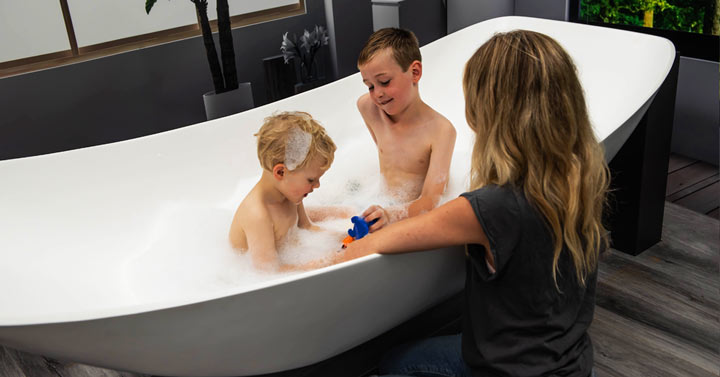 bath the children comfortably in the hammock bath