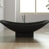 Black bathroom bathtub Mirage Hammock Bath Ebony