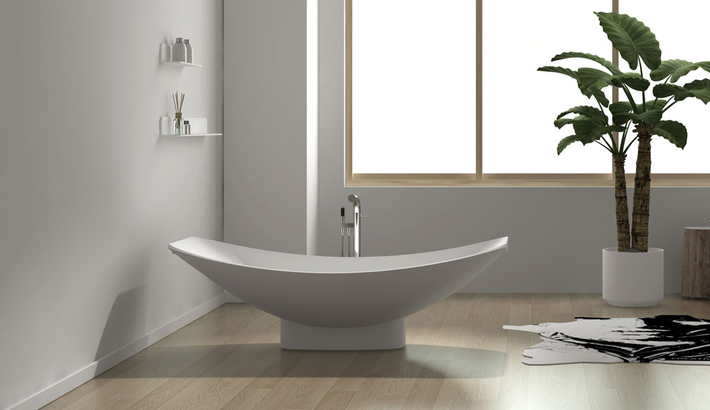 White oversized bathtub Mirage bath tub