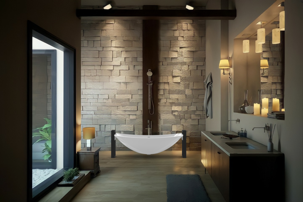 Haven HBH2.0A Alabaster Mark II brown bathroom