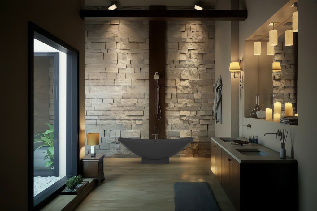 Mirage HBM2.0D Dove Mark II brown bathroom